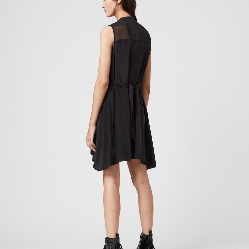 All Saints Jayda Silk Dress - Picture 2 of 8